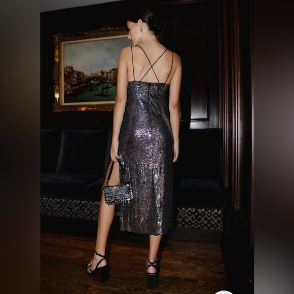 Sequins full length dress stunning for NYE! - Picture 1 of 5